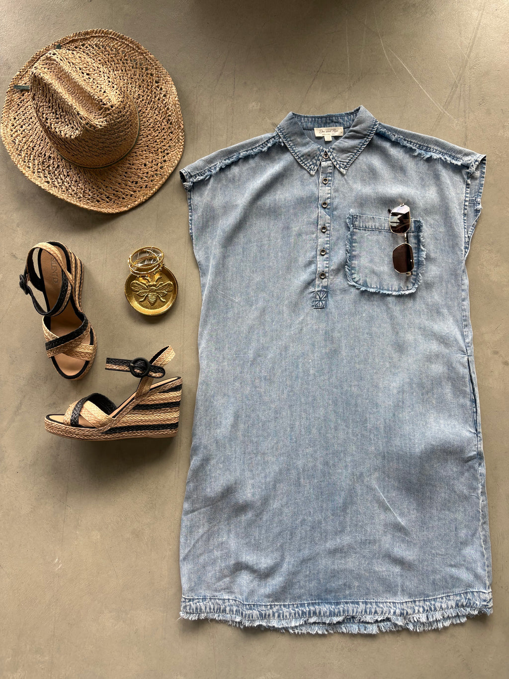 Tencel Denim Mini Dress
