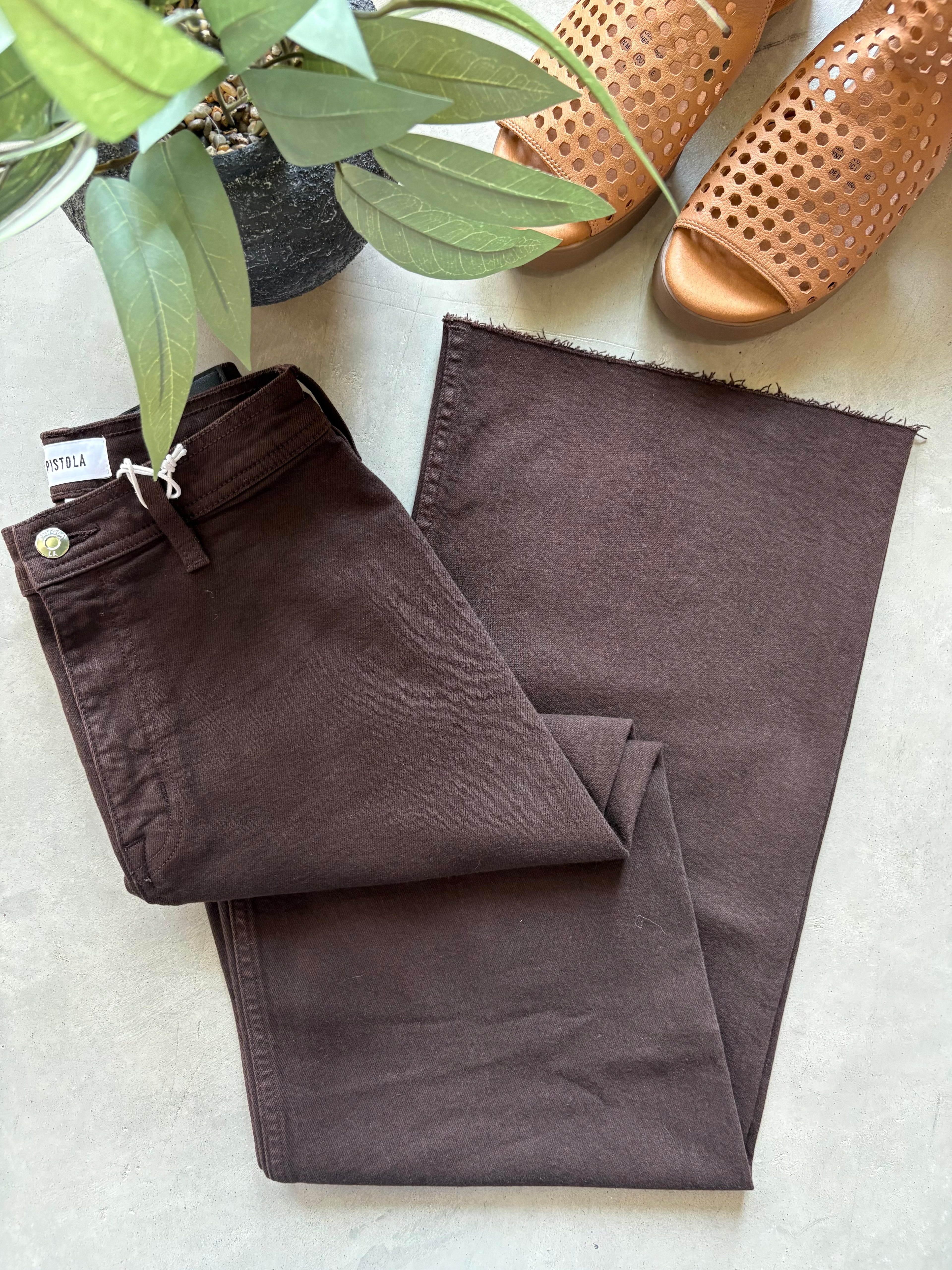 Penny High Rise Mocha Wide Leg