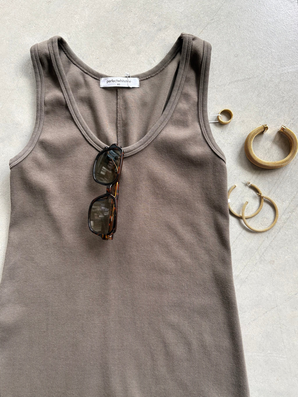 Edith Ribbed Tank Dress