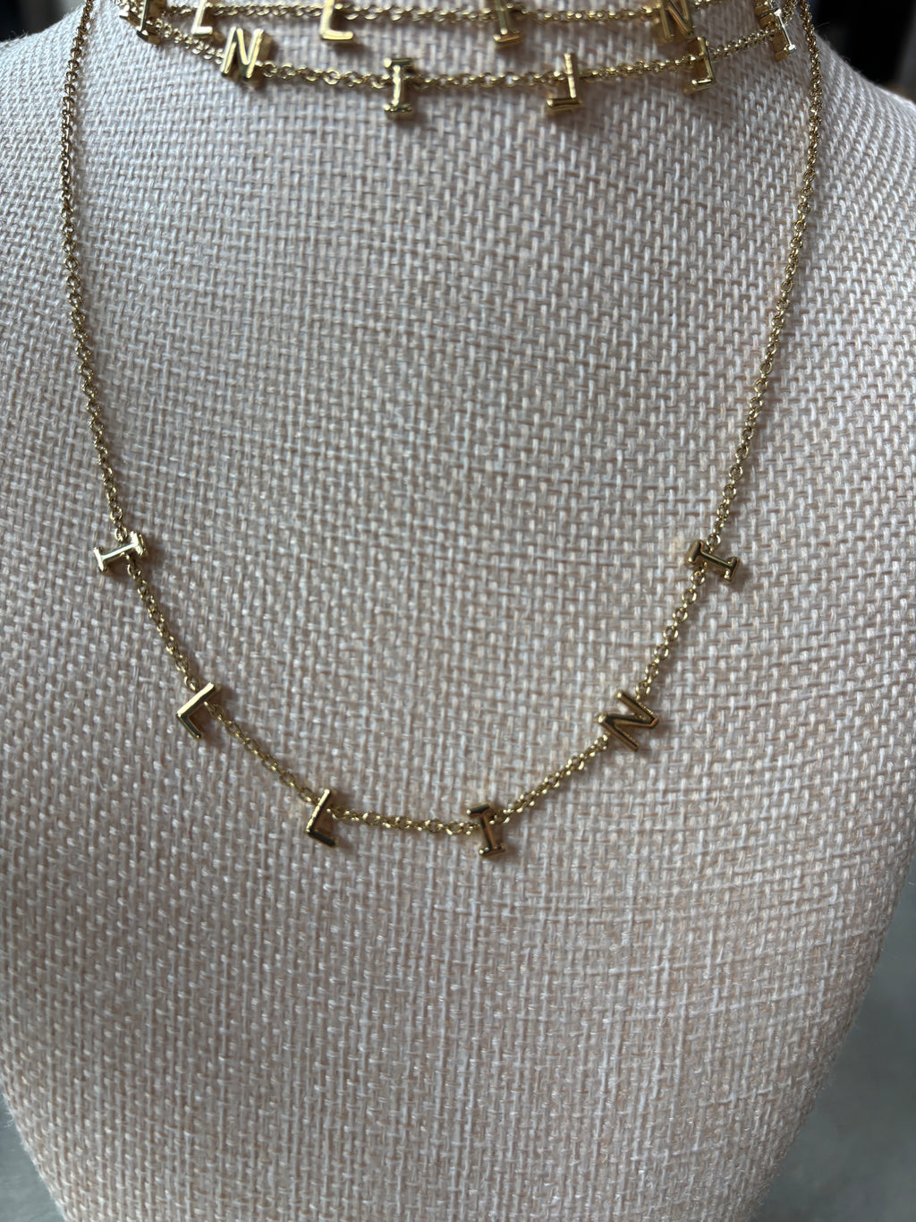University of Illinois "ILLINI" Initial Necklace