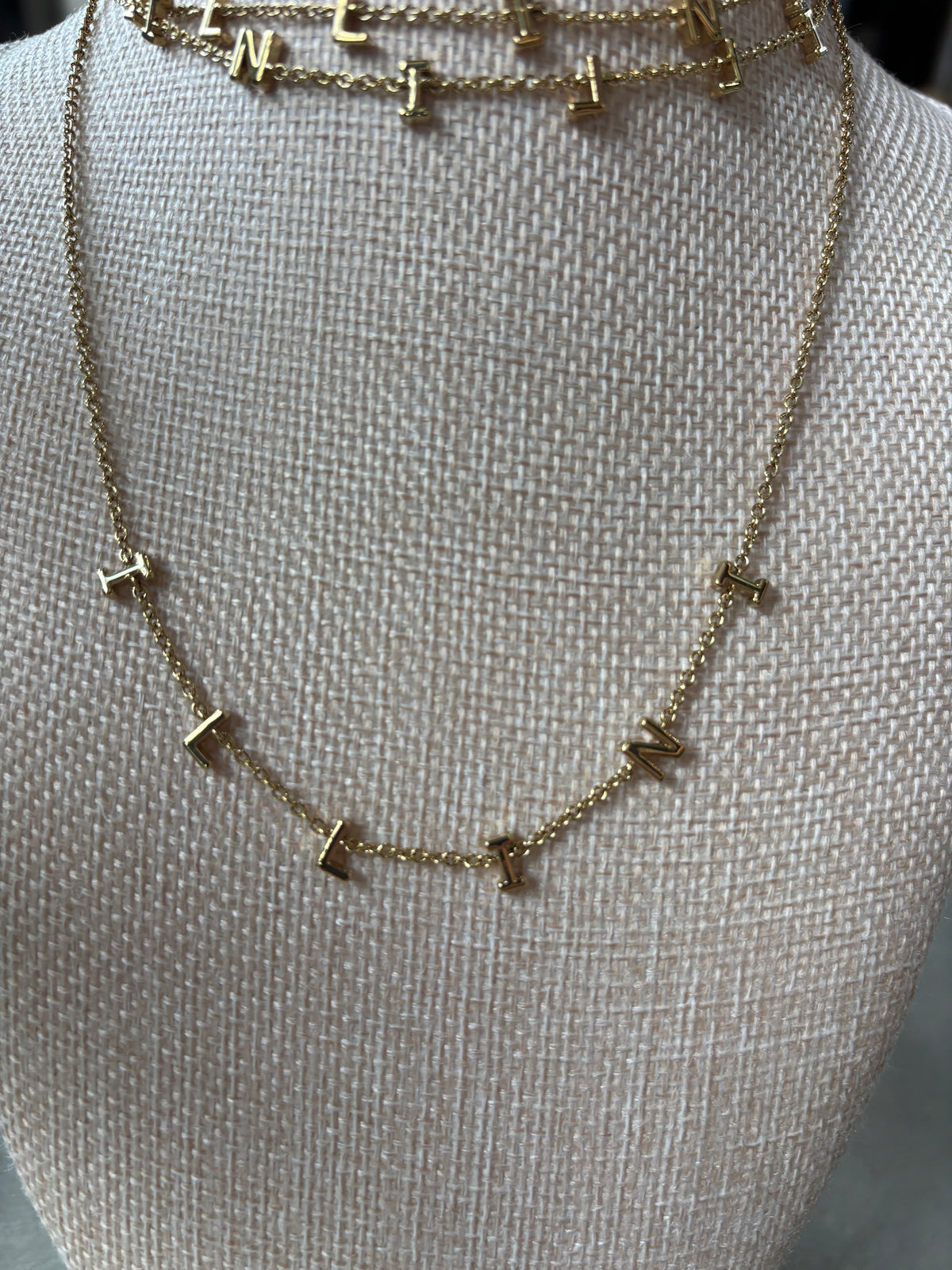 University of Illinois "ILLINI" Initial Necklace