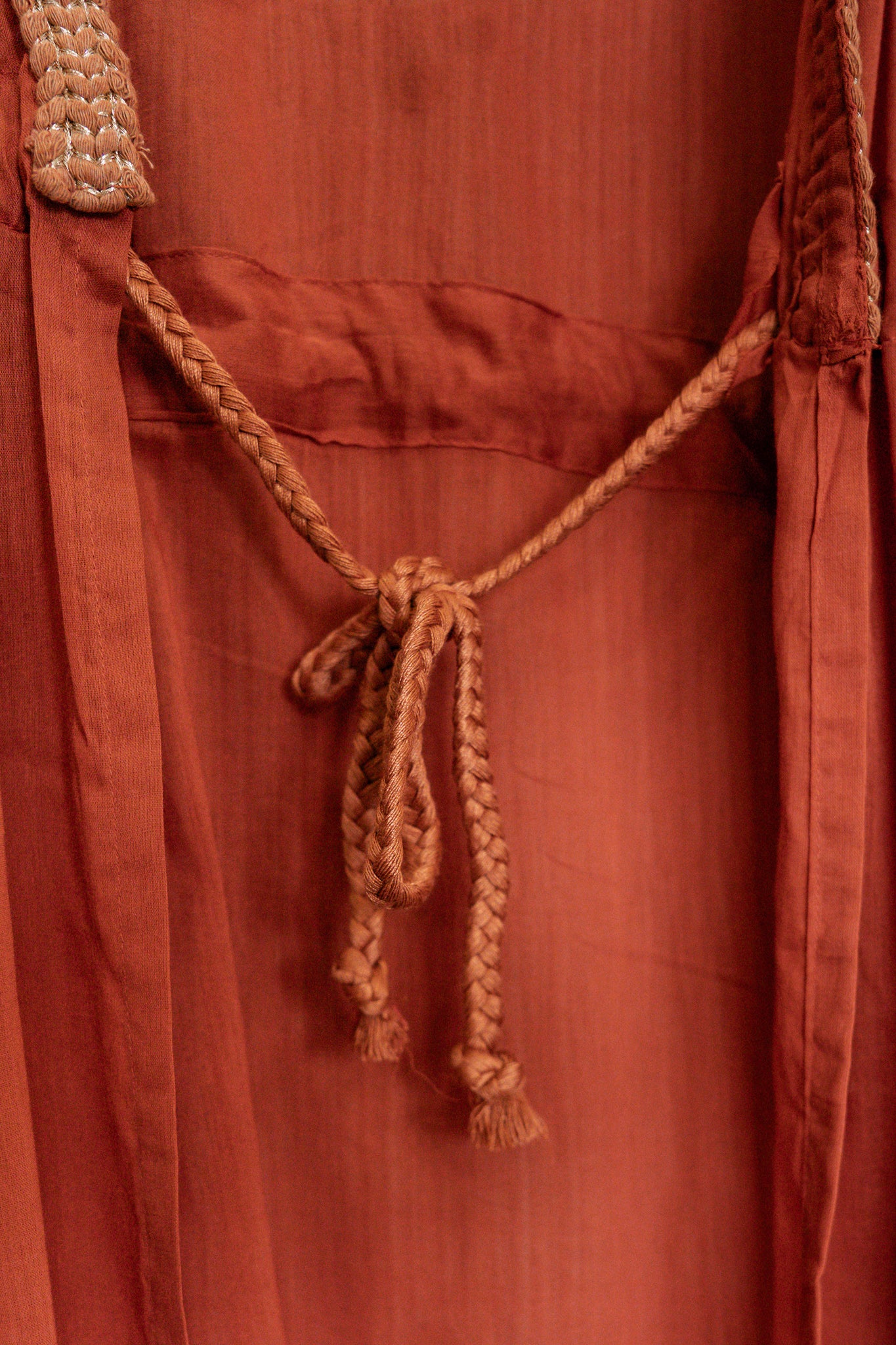 Kimono Nur Orange with Gold Detail