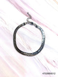 Fiona White Gold Herringbone Bracelet