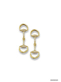 Horsebit Gold Earring