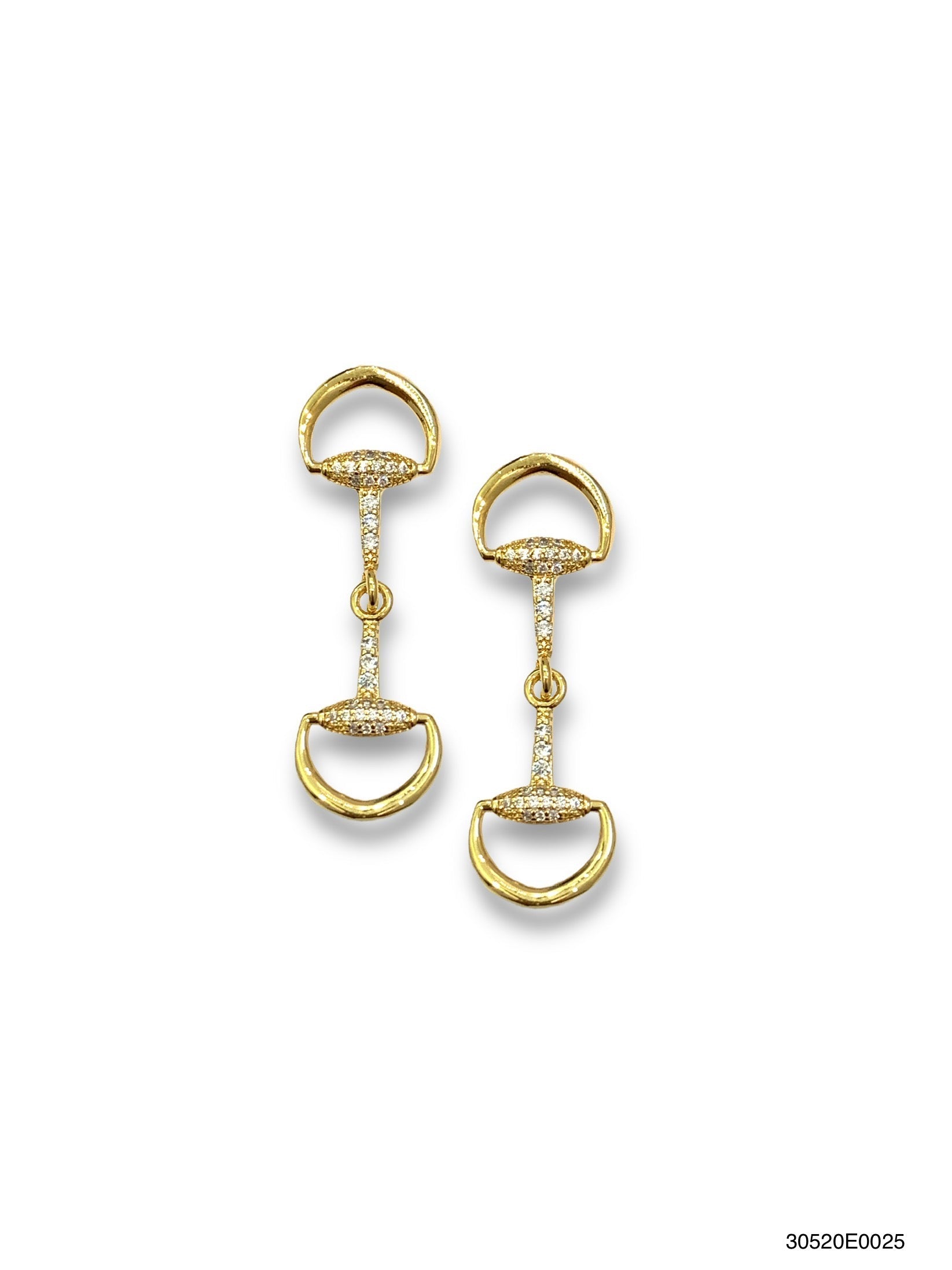 Horsebit Gold Earring