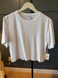 Karen Cropped White Tee