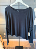 Fare Black Off-Shoulder LS