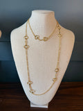 Horse Bit Long Chain Necklace