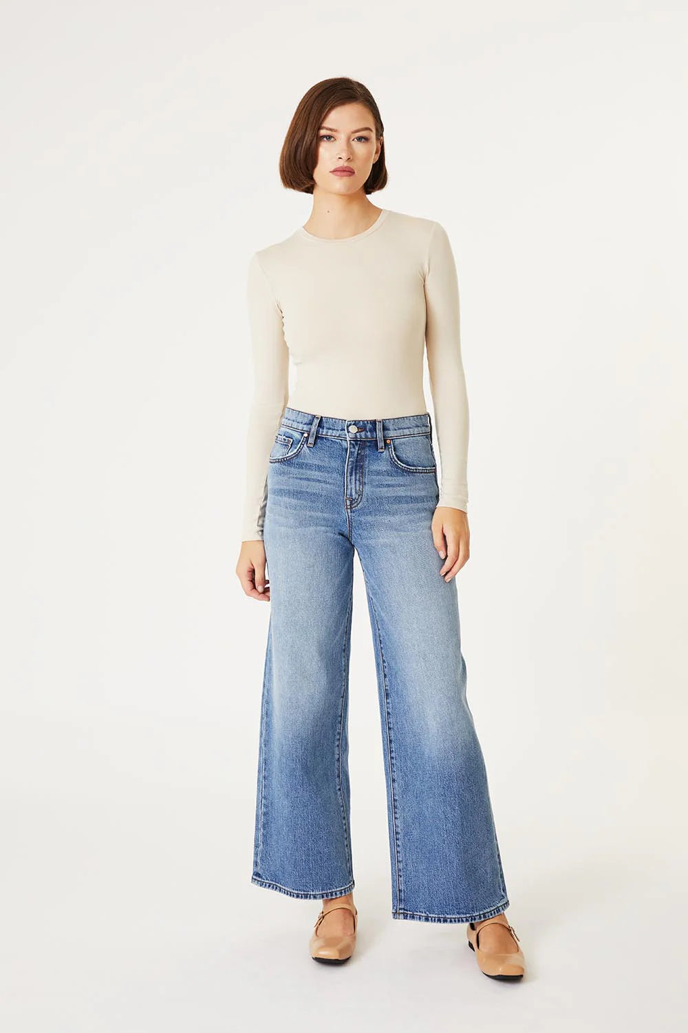 Level 99 Fitted Wide Leg