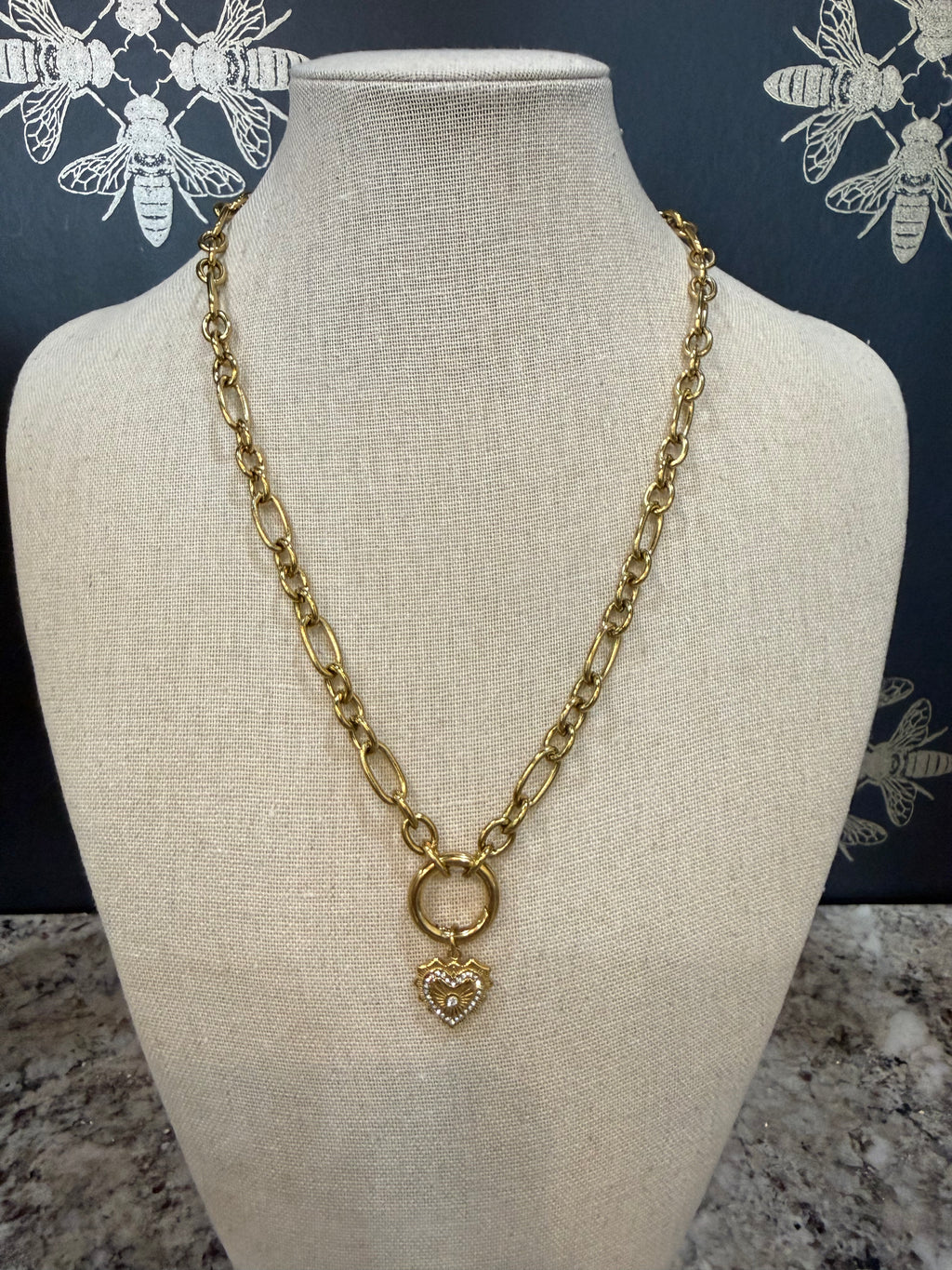 Linden Medallion Lariat Necklace