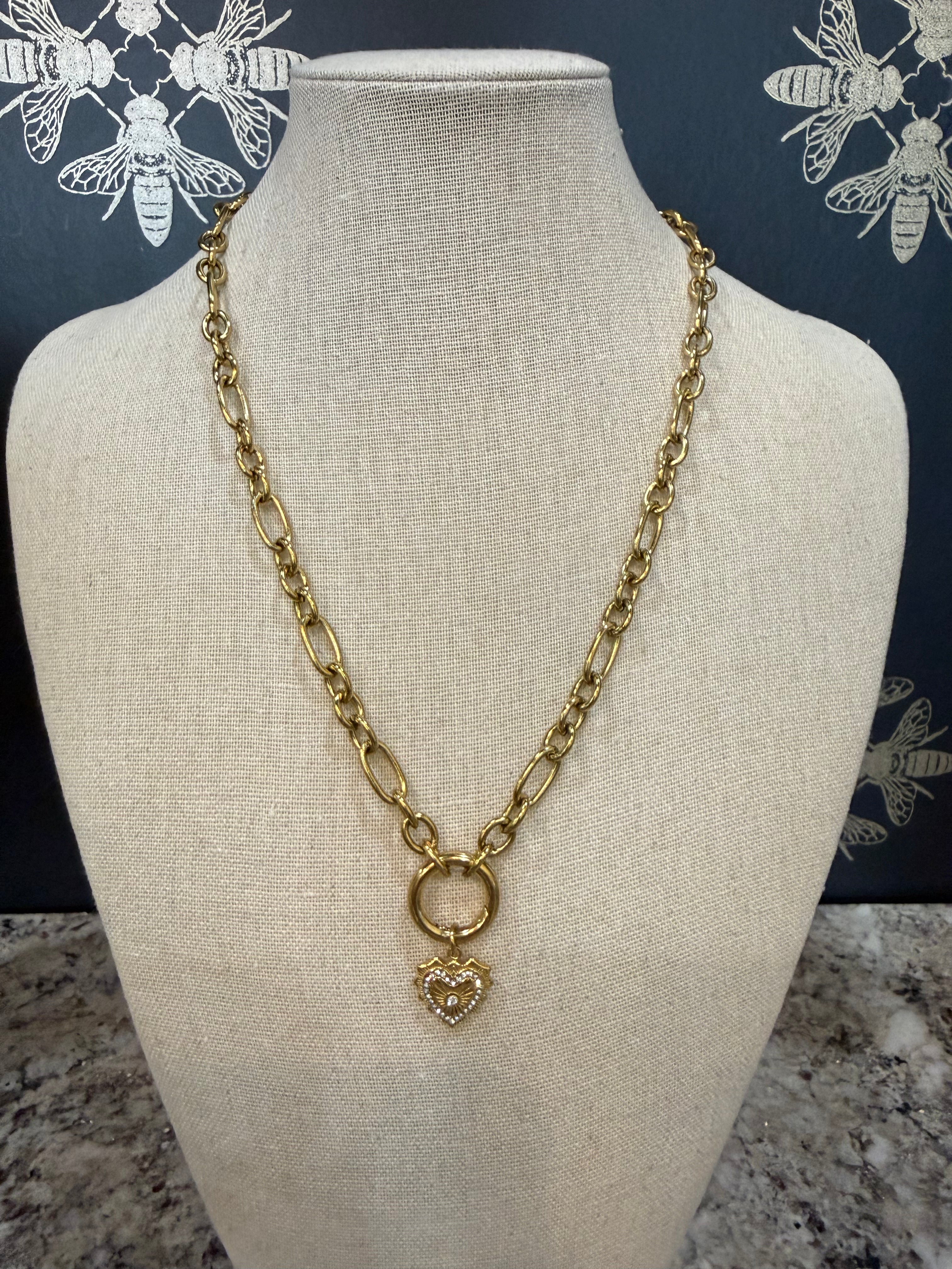 Linden Medallion Lariat Necklace