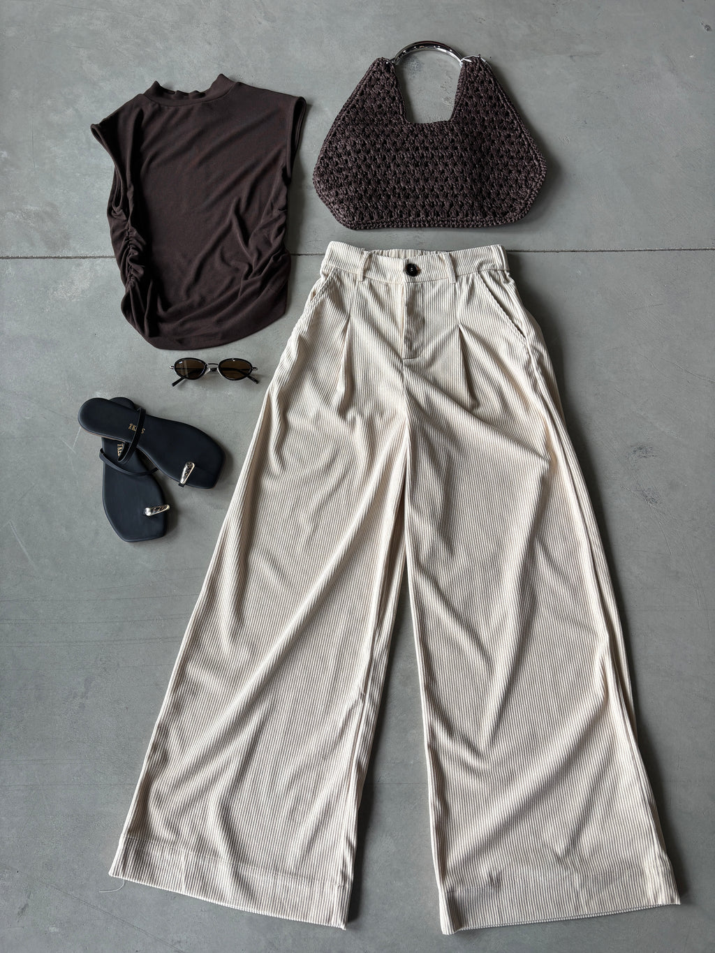 Chocolate Mock Neck Tank