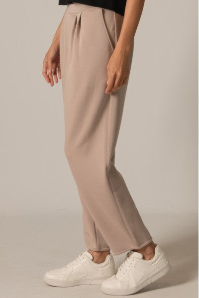 Taupe Tapered Pants