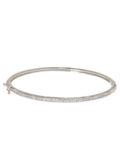 Pave White Gold CZ Bangle