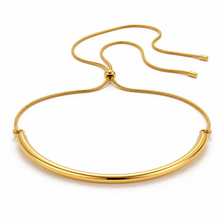 Shira Curved Bar Collar Necklace