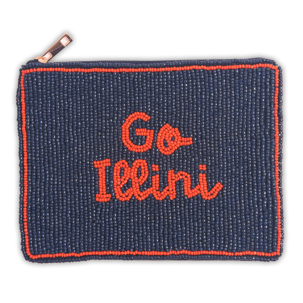 Illini Hand Beaded Coin Pouch