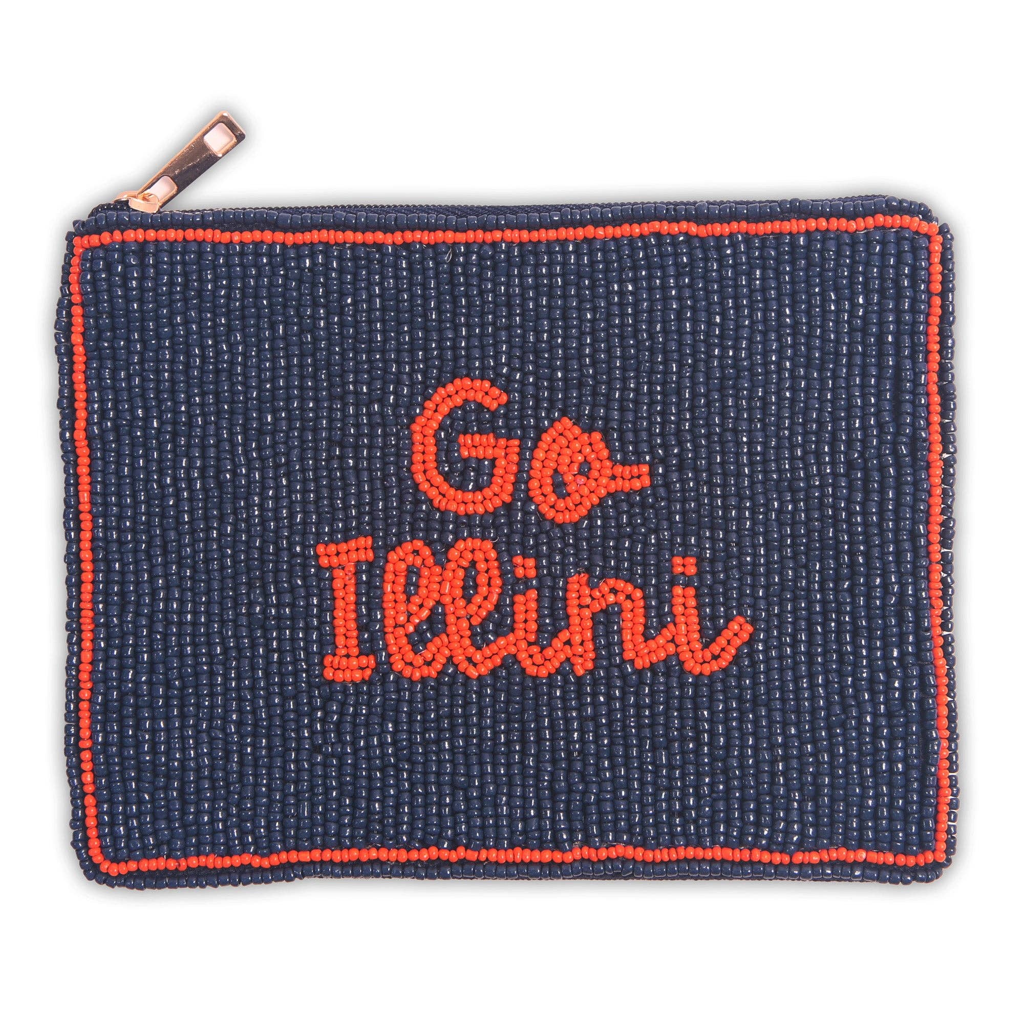 Illini Hand Beaded Coin Pouch