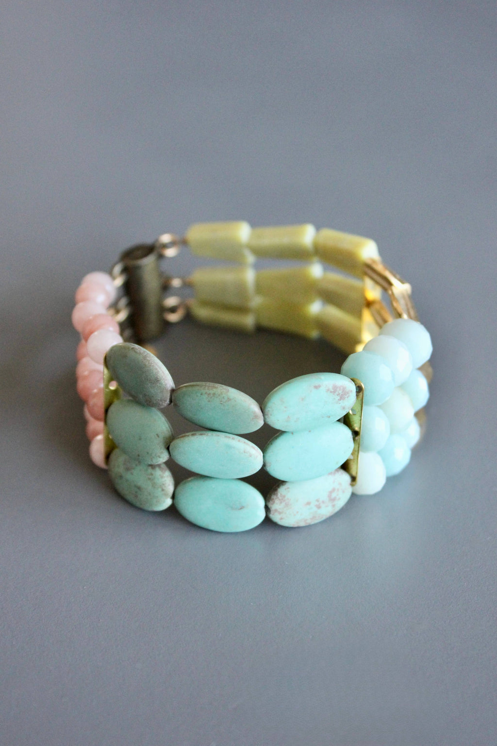 Blush pink jade bracelet