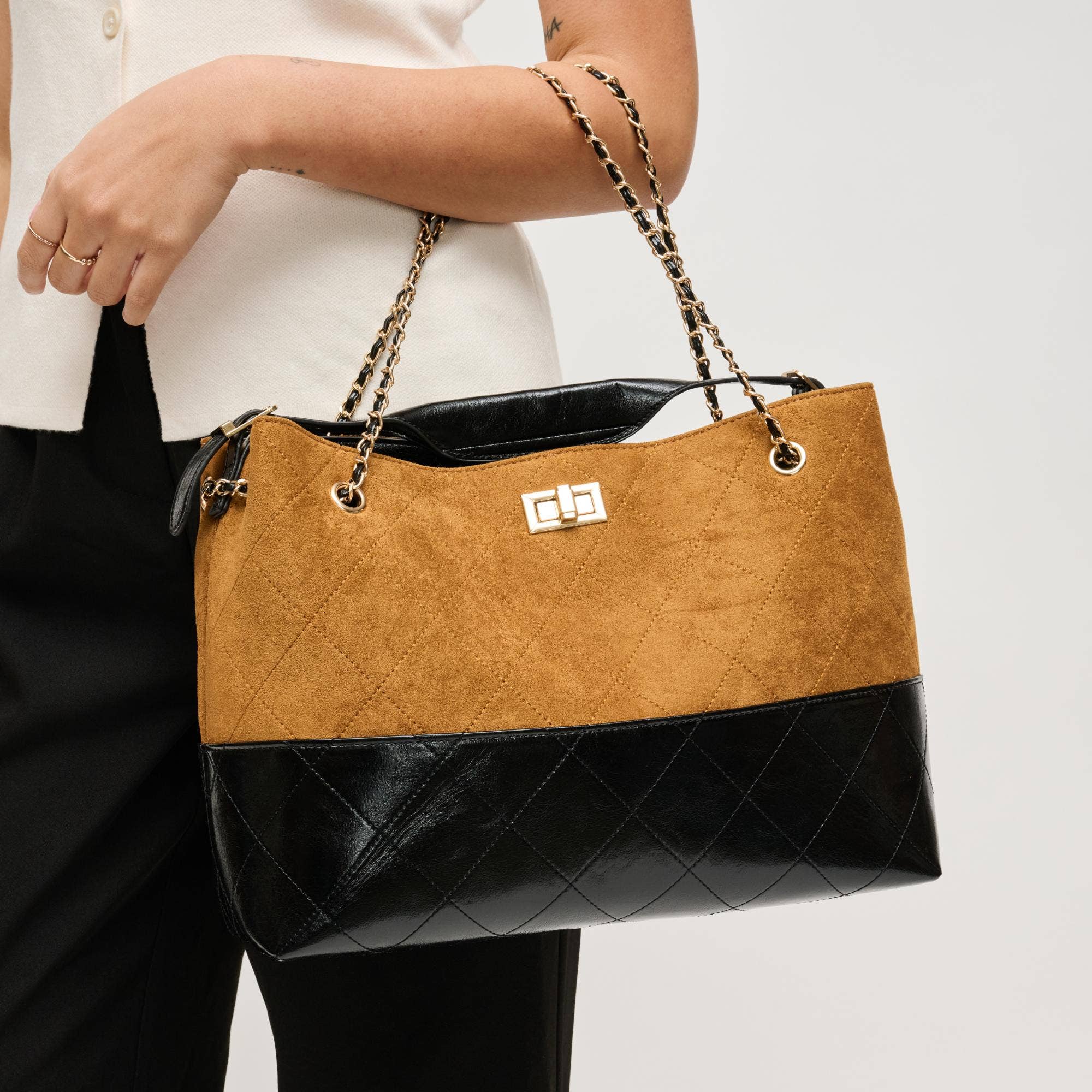 Tan Black Eliana Tote