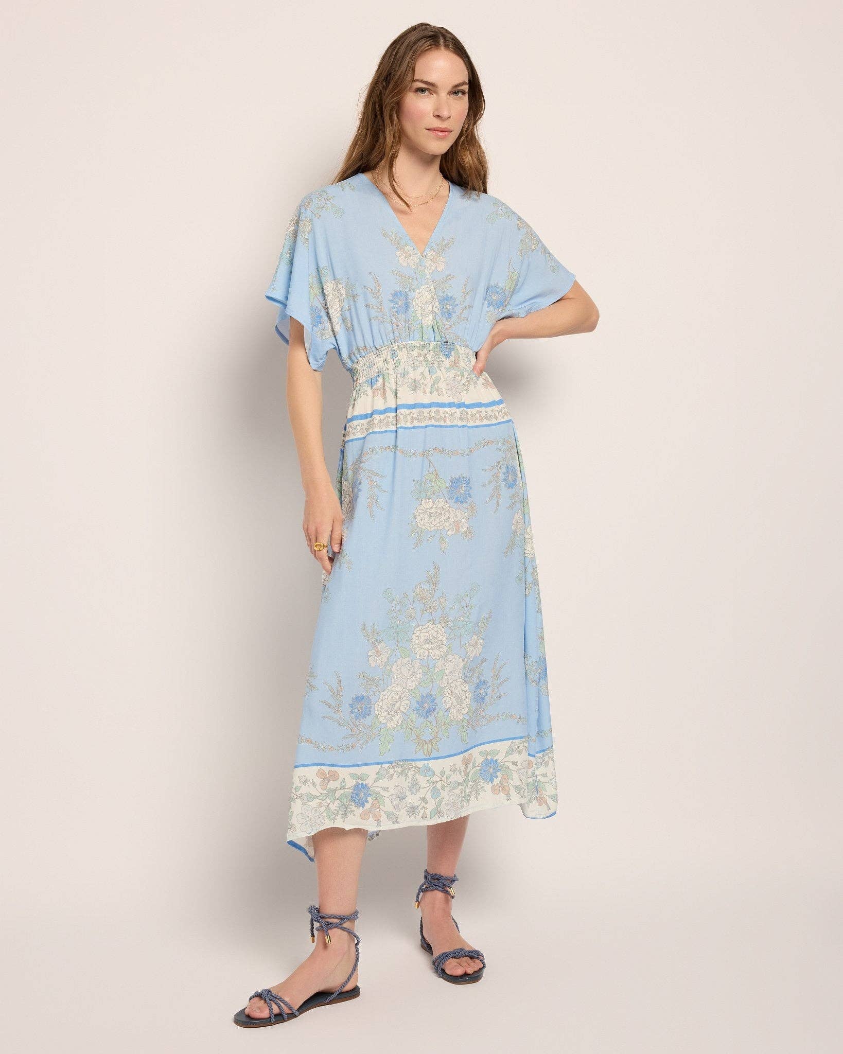 Topanga Printed Midi Dress