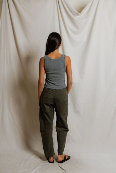 Blondie Ribbed Grey Tank