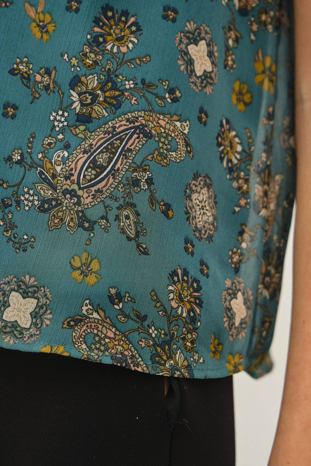 Paisley Ruffled Top