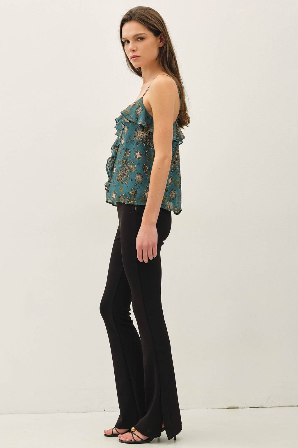 Paisley Ruffled Top