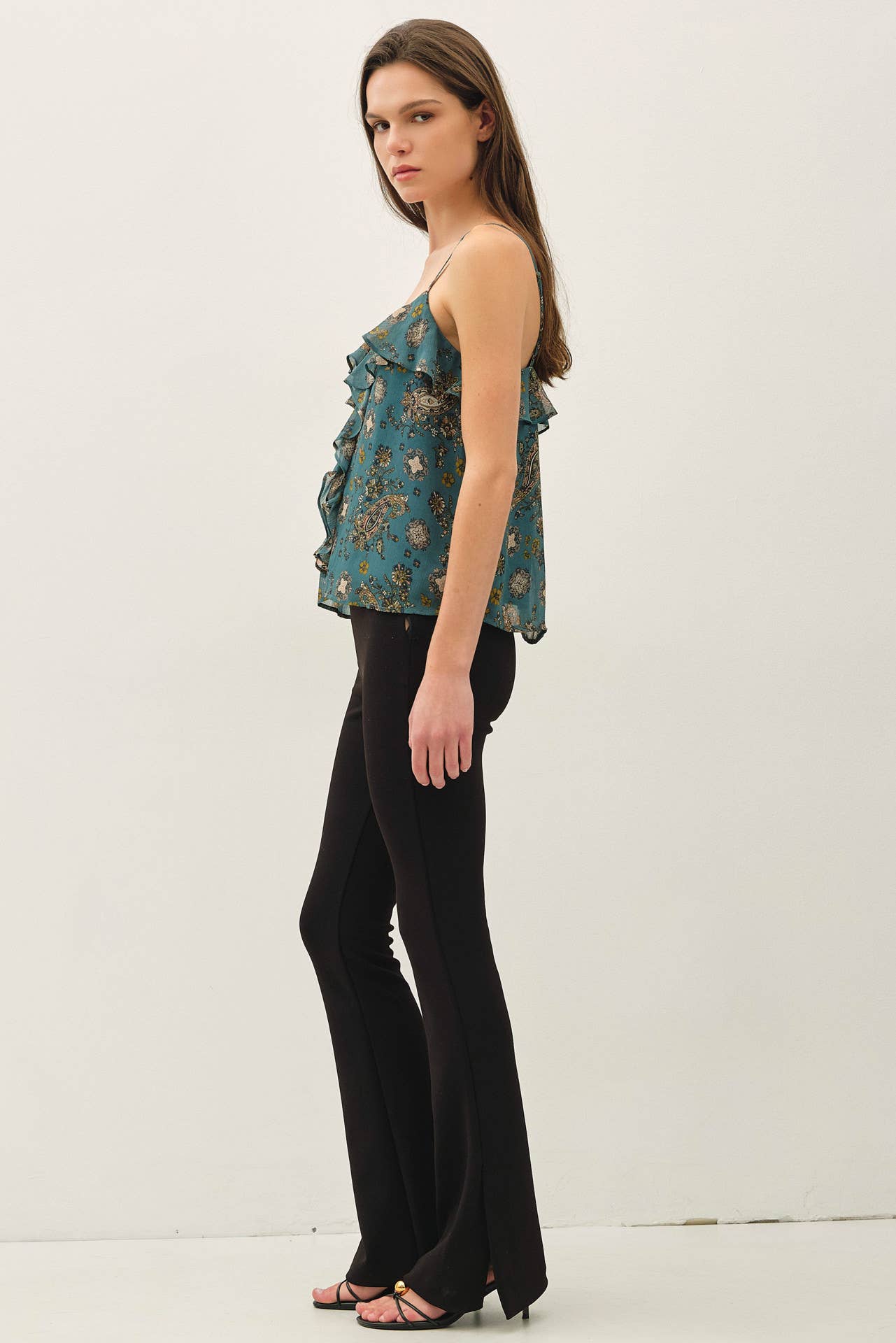 Paisley Ruffled Top