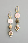 Pearl cluster earrings