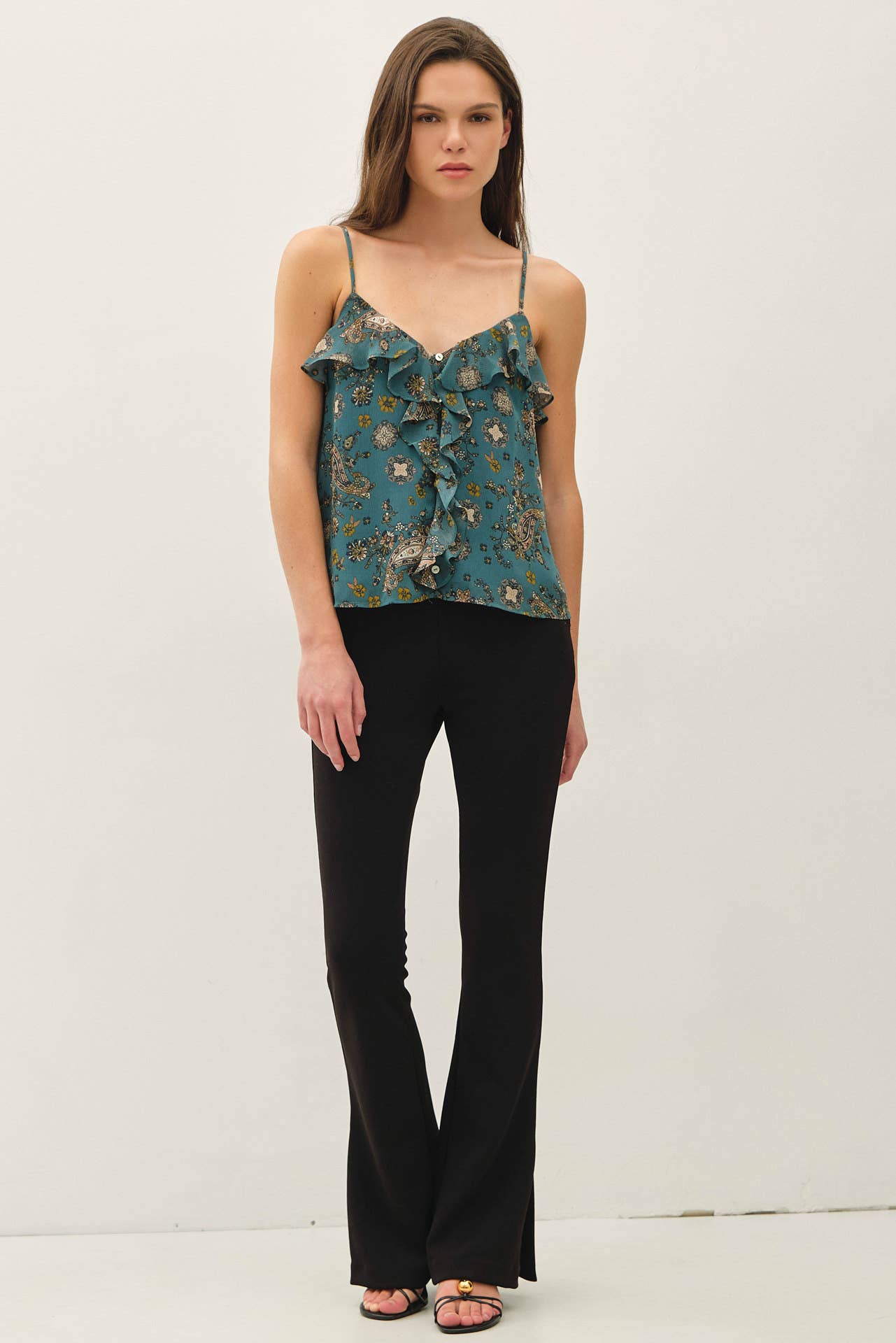 Paisley Ruffled Top