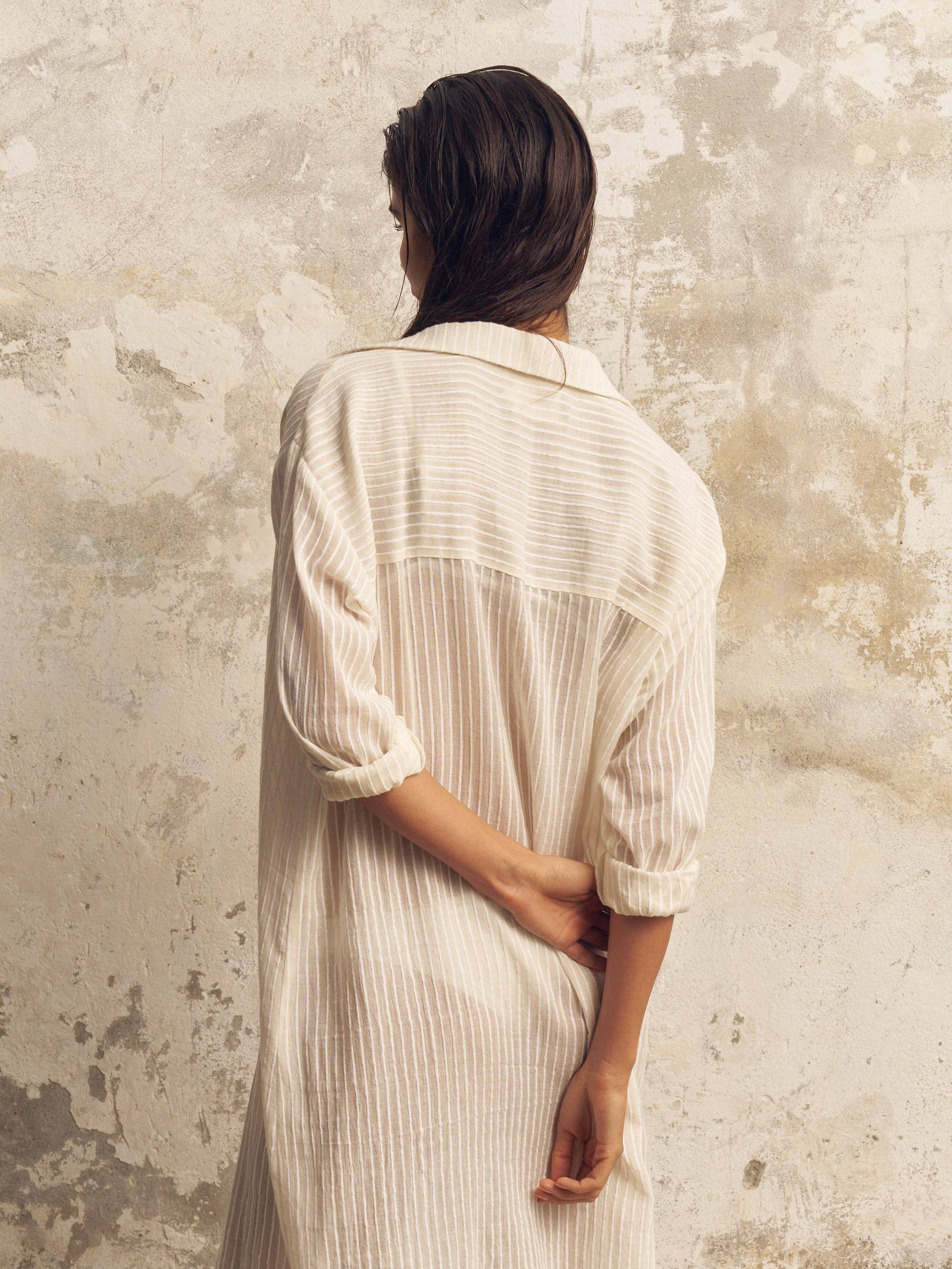 Voyage Cover-up White Stripes