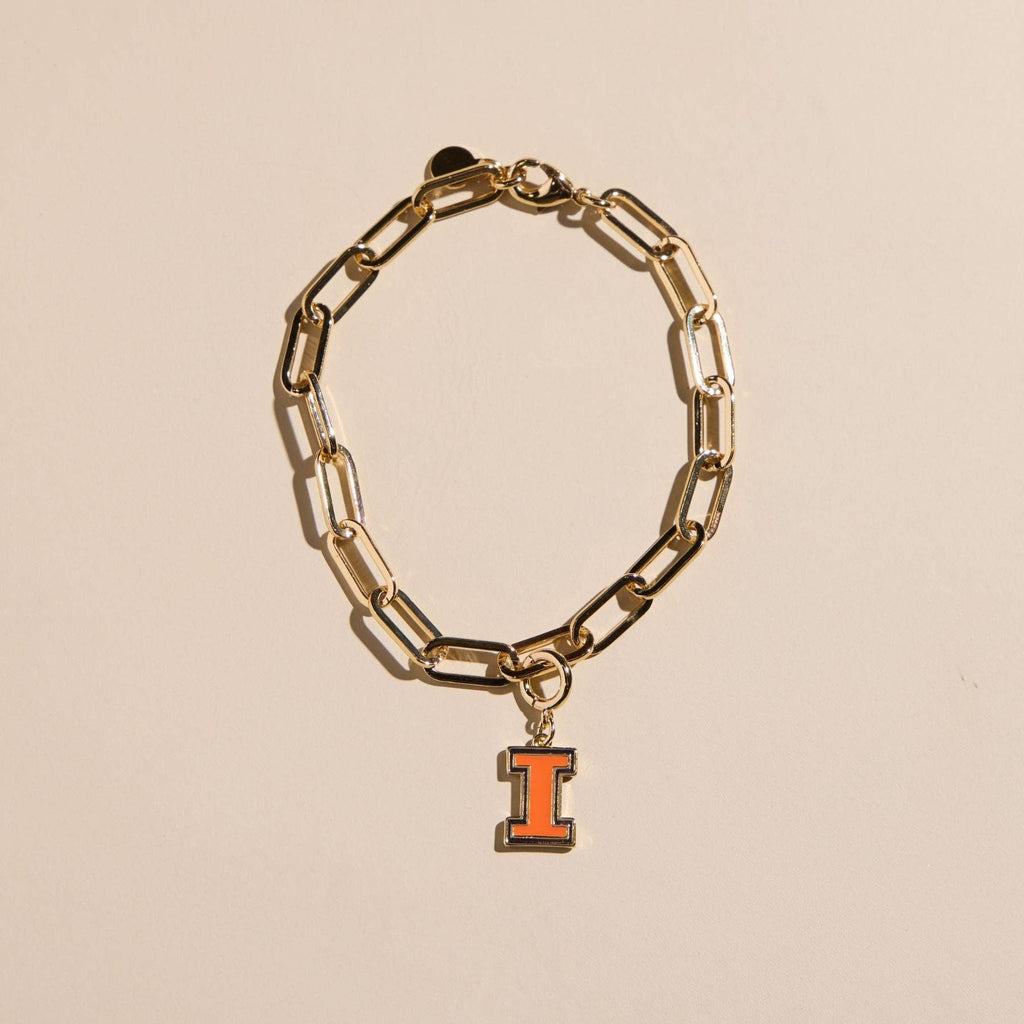 University of Illinois Charm Bracelet