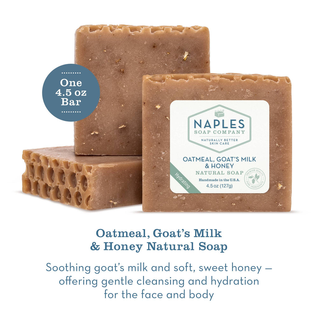 Oatmeal Goats Milk and Honey Natural Soap for Face and Body