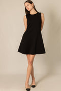 Black Modal Flared Dress