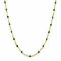 Evie Green Dainty Beaded Necklace