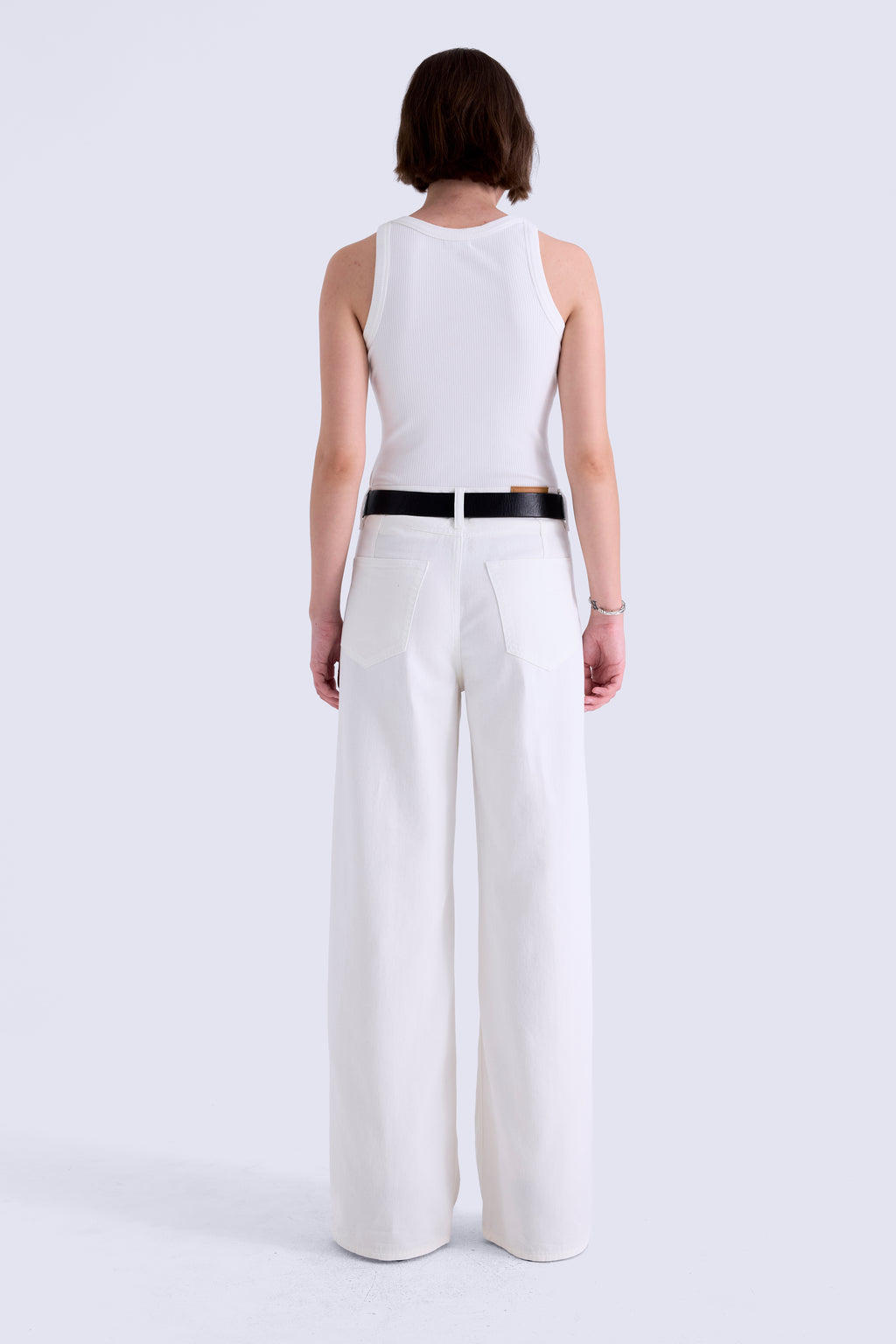 SYDNEY HIGH RISE LINEN BOWED WIDE LEG