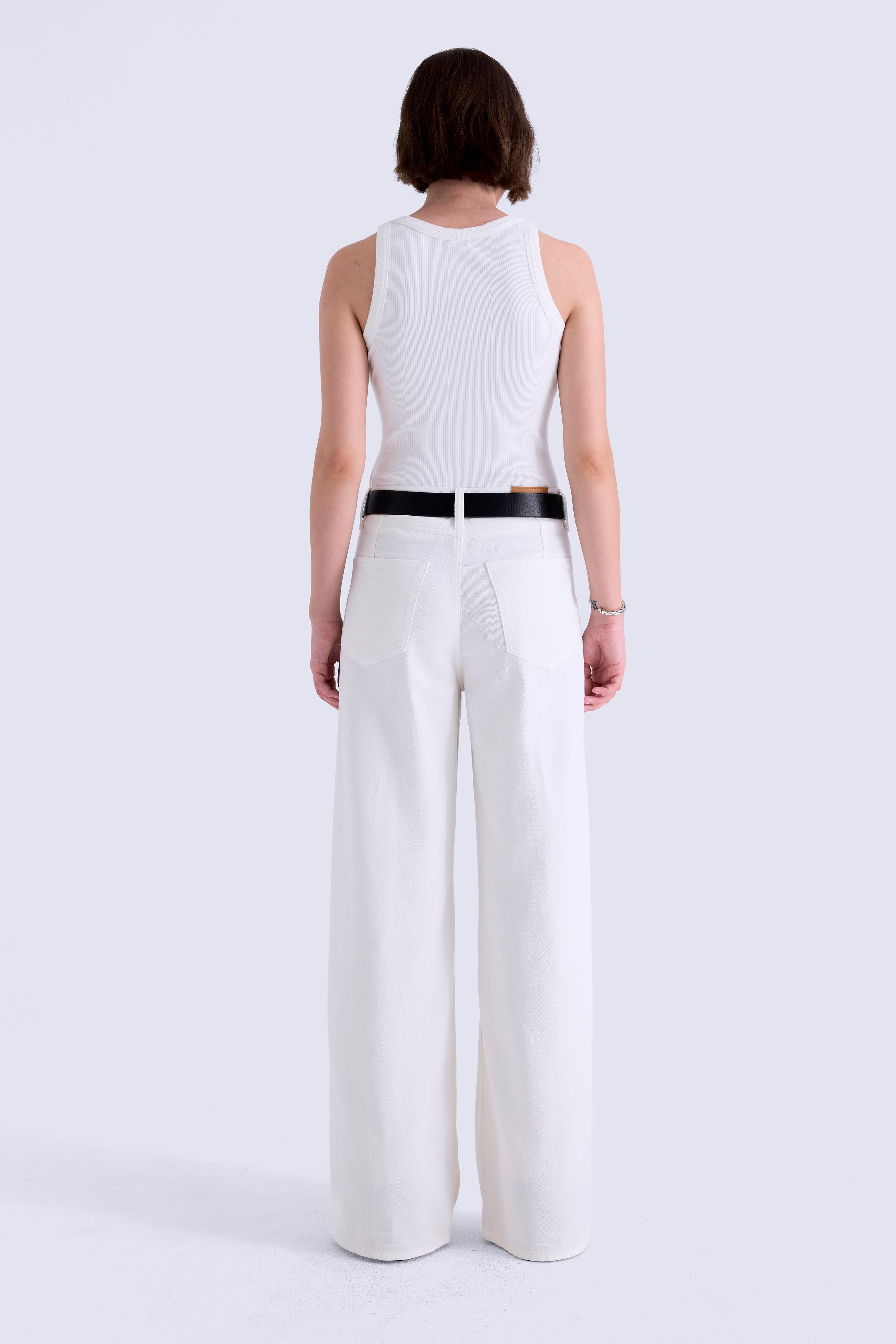 SYDNEY HIGH RISE LINEN BOWED WIDE LEG