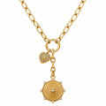 Linden Medallion Lariat Necklace