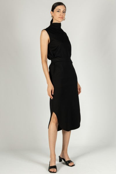 Black Midi Skirt