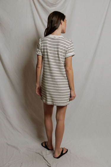 Nella Chocolate Stripe Terry Dress