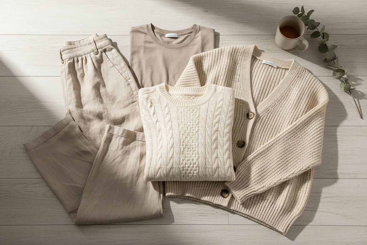 neutral soft clothing