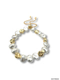 Pebble Pearl with Gold Bracelet