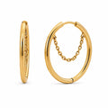 Pippa Medium Chain Hoop Earring