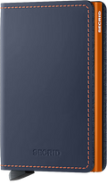 Night Blue & Orange Slim Wallet