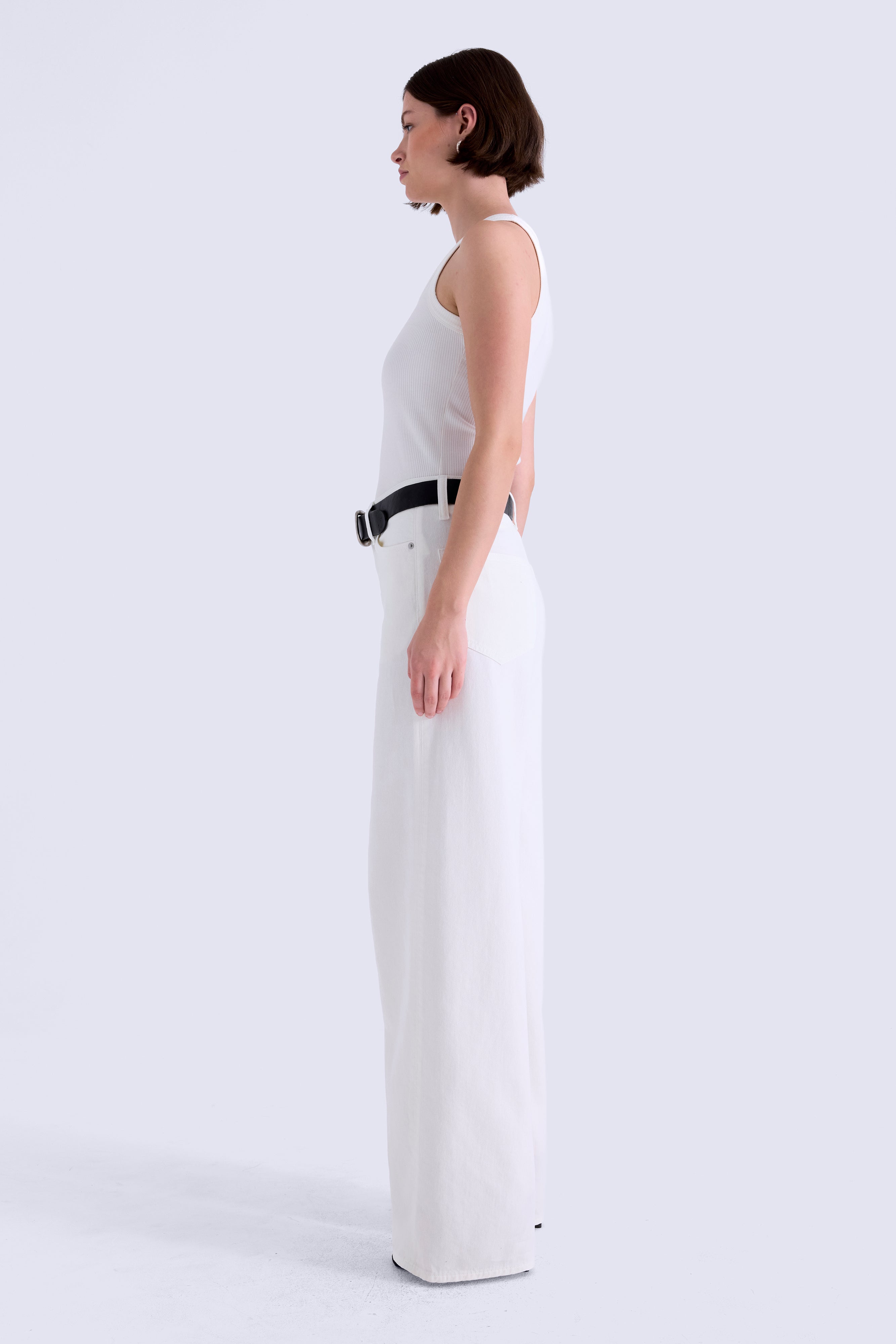 SYDNEY HIGH RISE LINEN BOWED WIDE LEG